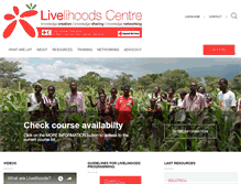 Tablet Screenshot of livelihoodscentre.org